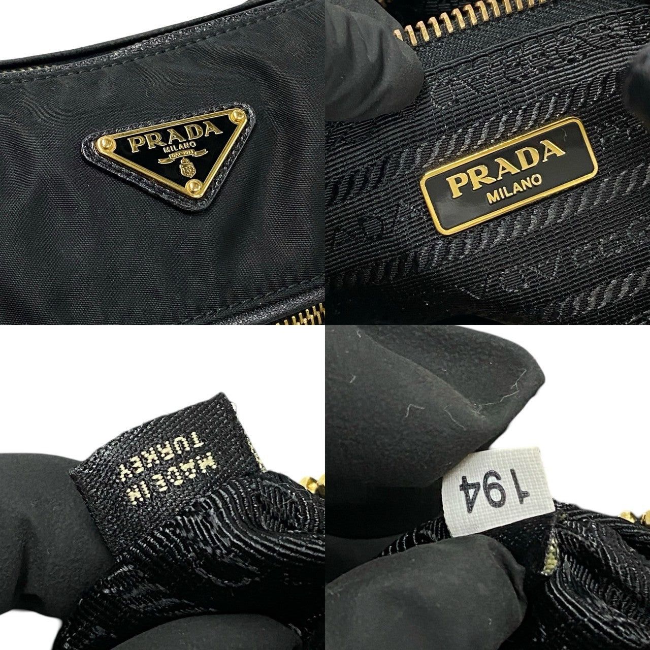 Prada Prada Handbag Black Synthetic Size ONE SIZE - 3 Thumbnail