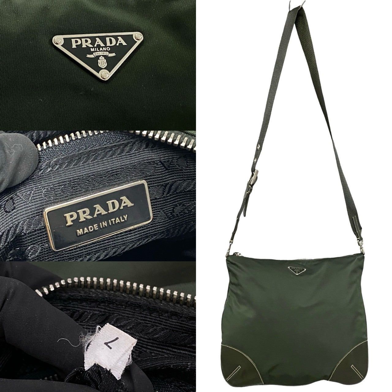 Prada Prada Shoulder Bag Green Synthetic Size ONE SIZE - 3 Thumbnail