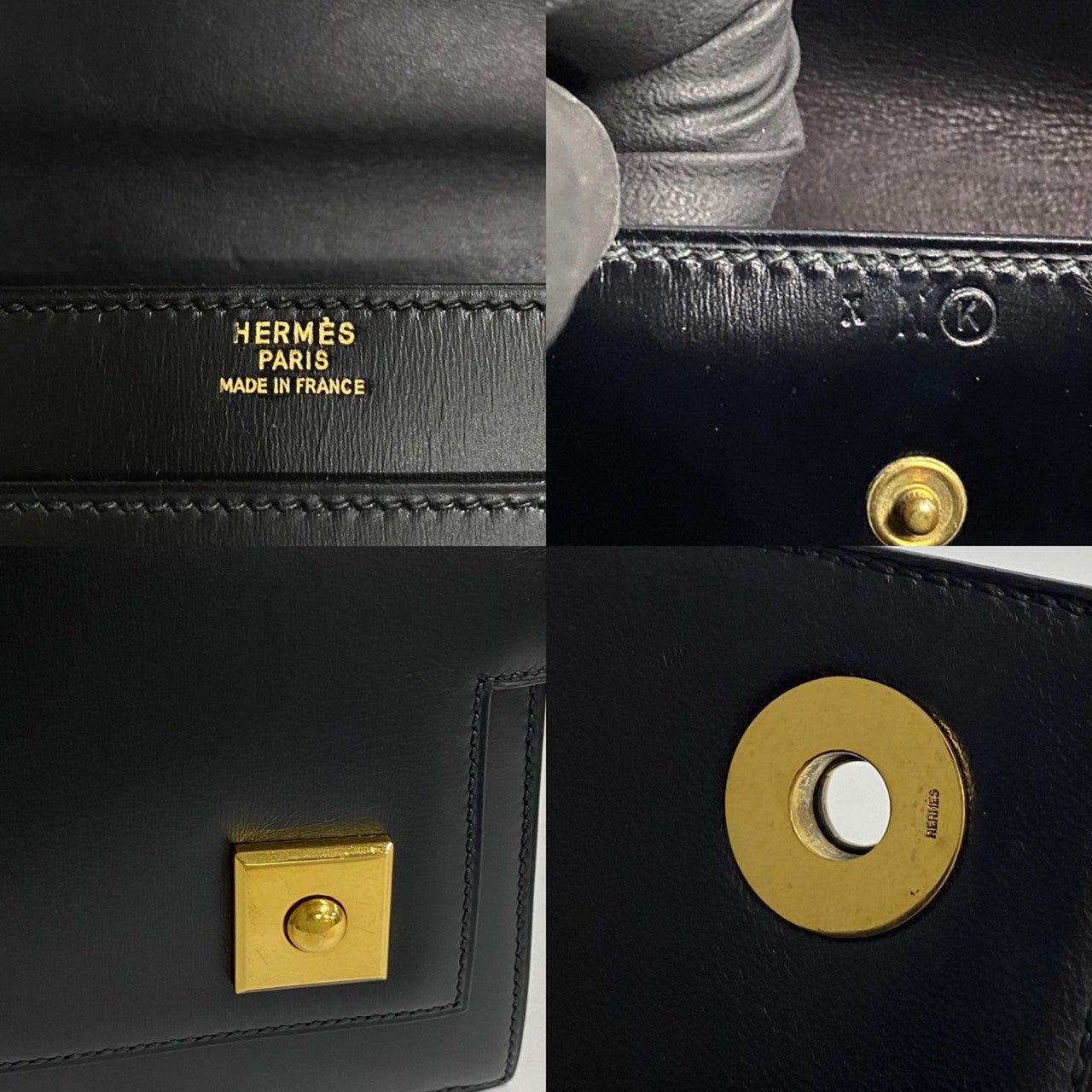 Hermes Hermes Handbag Black Leather Size ONE SIZE - 3 Thumbnail