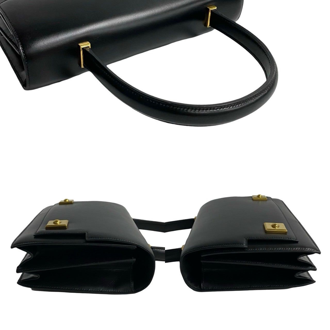 Hermes Hermes Handbag Black Leather Size ONE SIZE - 5 Thumbnail