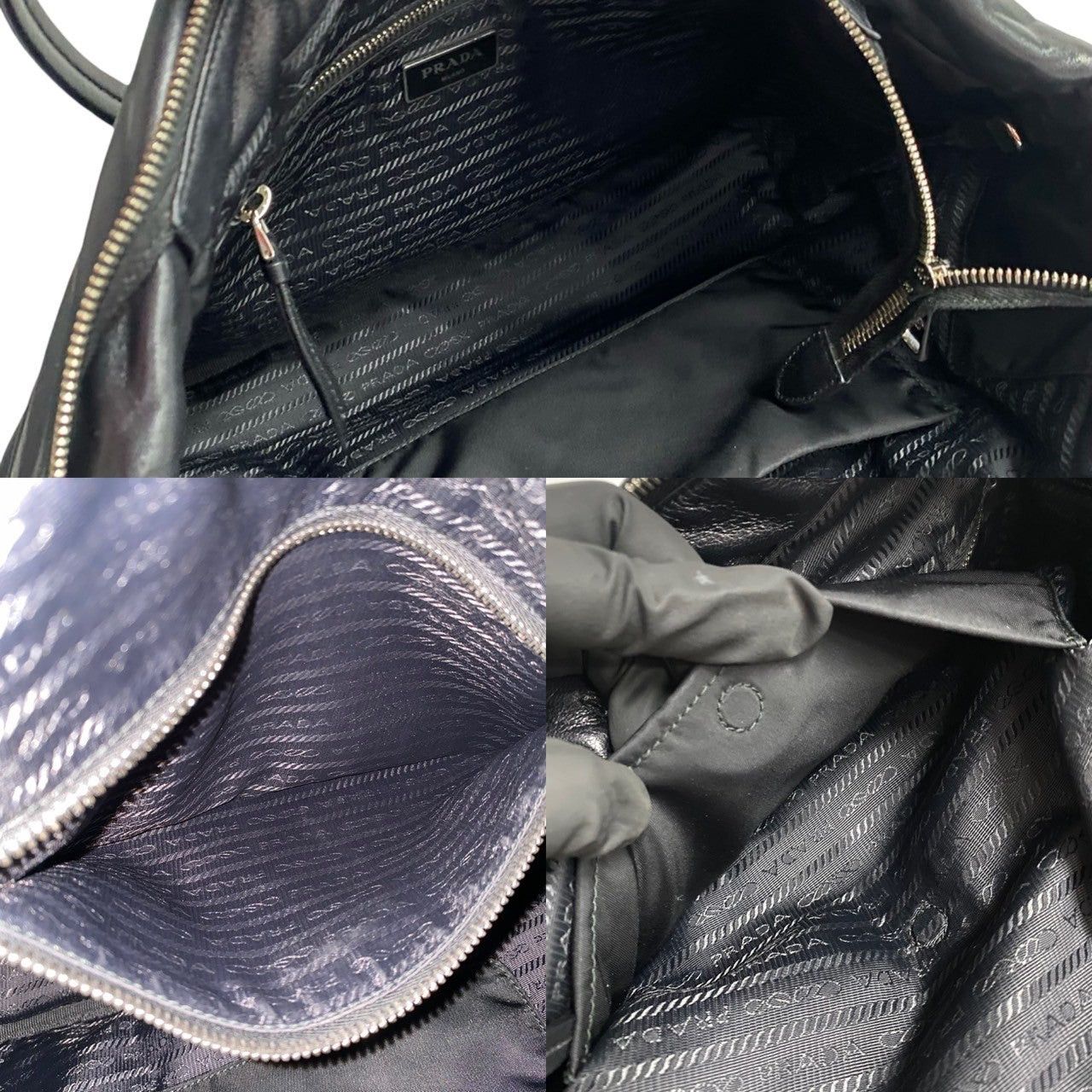 Prada Prada Tote Bag Black Synthetic Size ONE SIZE - 9 Thumbnail