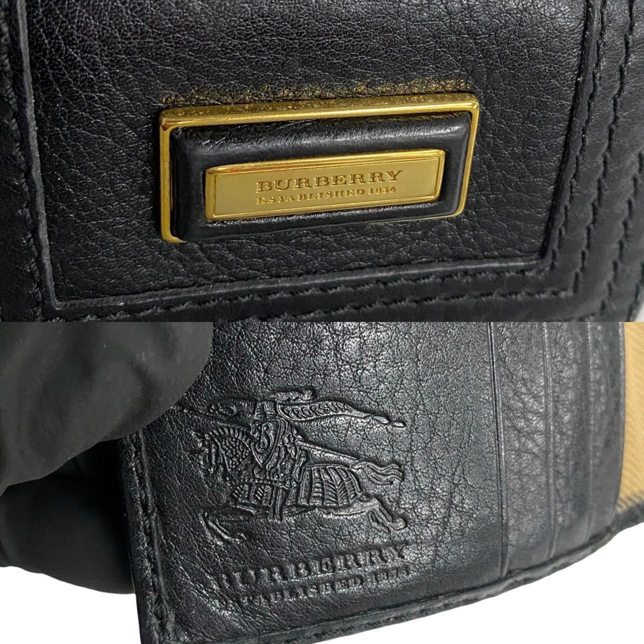 Burberry Burberry Wallets & Case Black Leather Size ONE SIZE - 2 Thumbnail