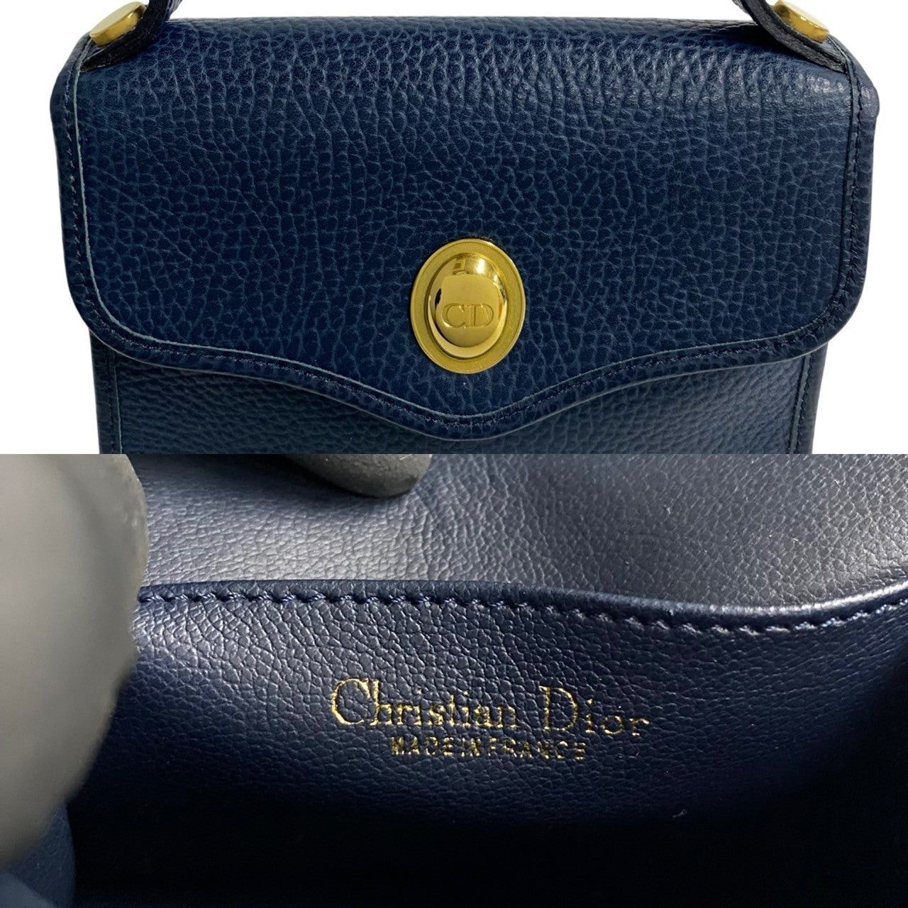 Dior Dior Handbag Blue Leather Size ONE SIZE - 3 Thumbnail