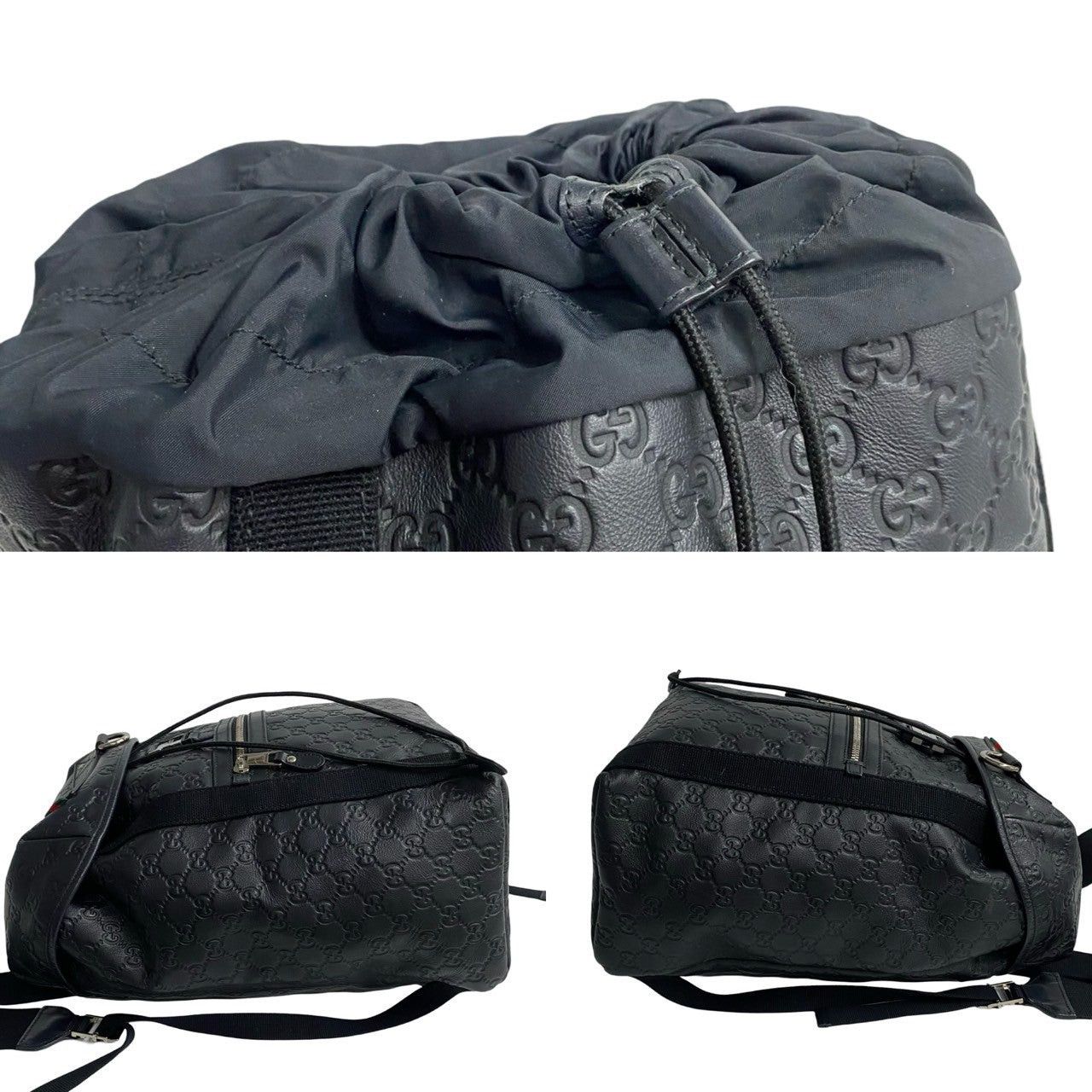 Gucci Gucci Backpack Black Leather Size ONE SIZE - 6 Thumbnail