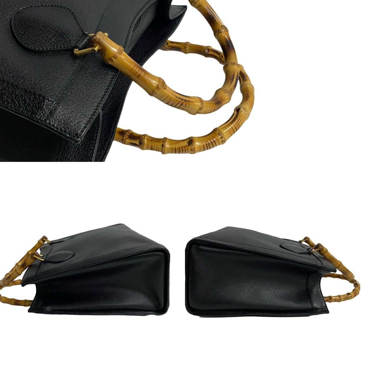 Gucci Gucci Handbag Black Leather Size ONE SIZE - 5 Thumbnail