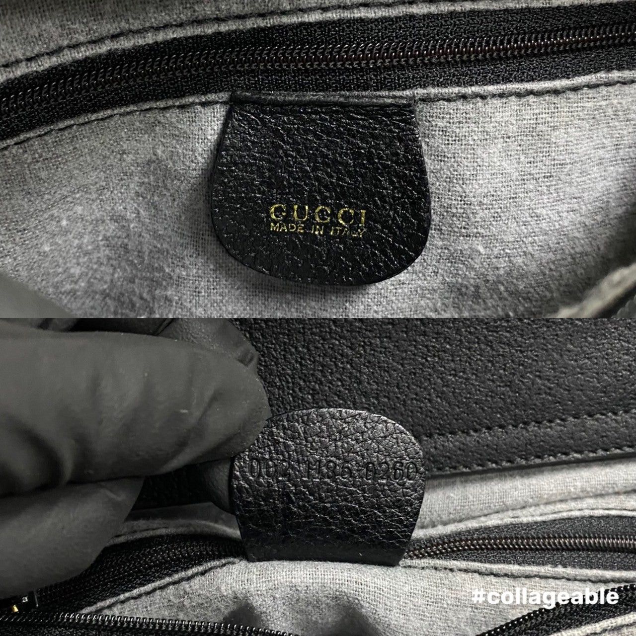 Gucci Gucci Handbag Black Leather Size ONE SIZE - 3 Thumbnail