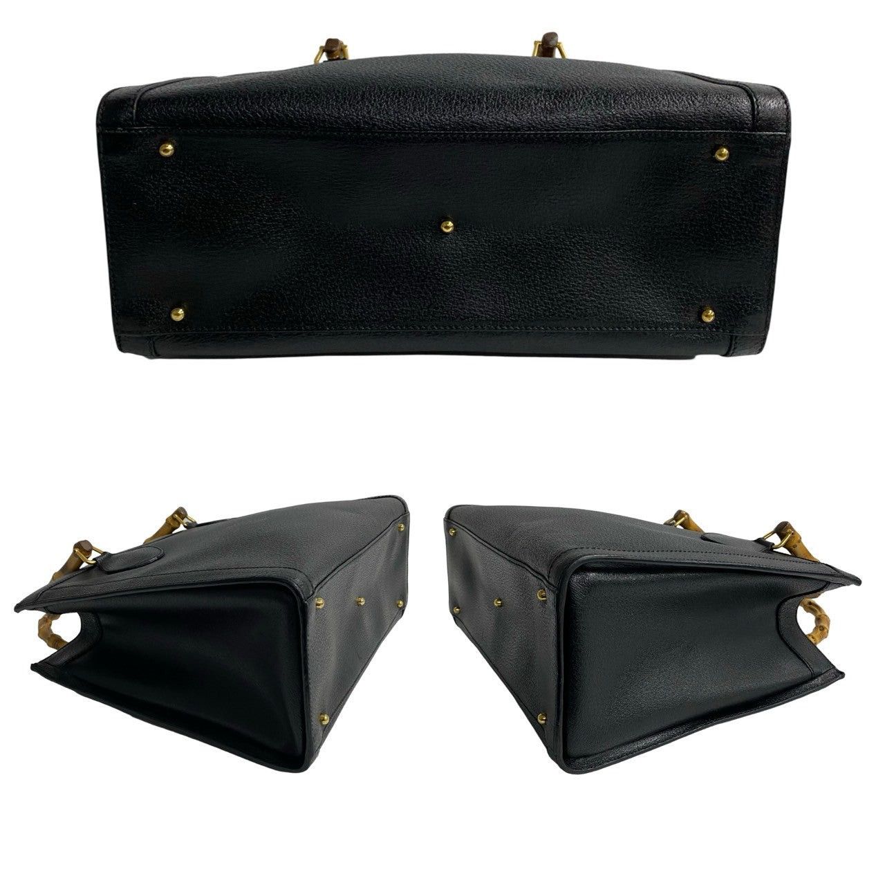 Gucci Gucci Handbag Black Leather Size ONE SIZE - 6 Thumbnail
