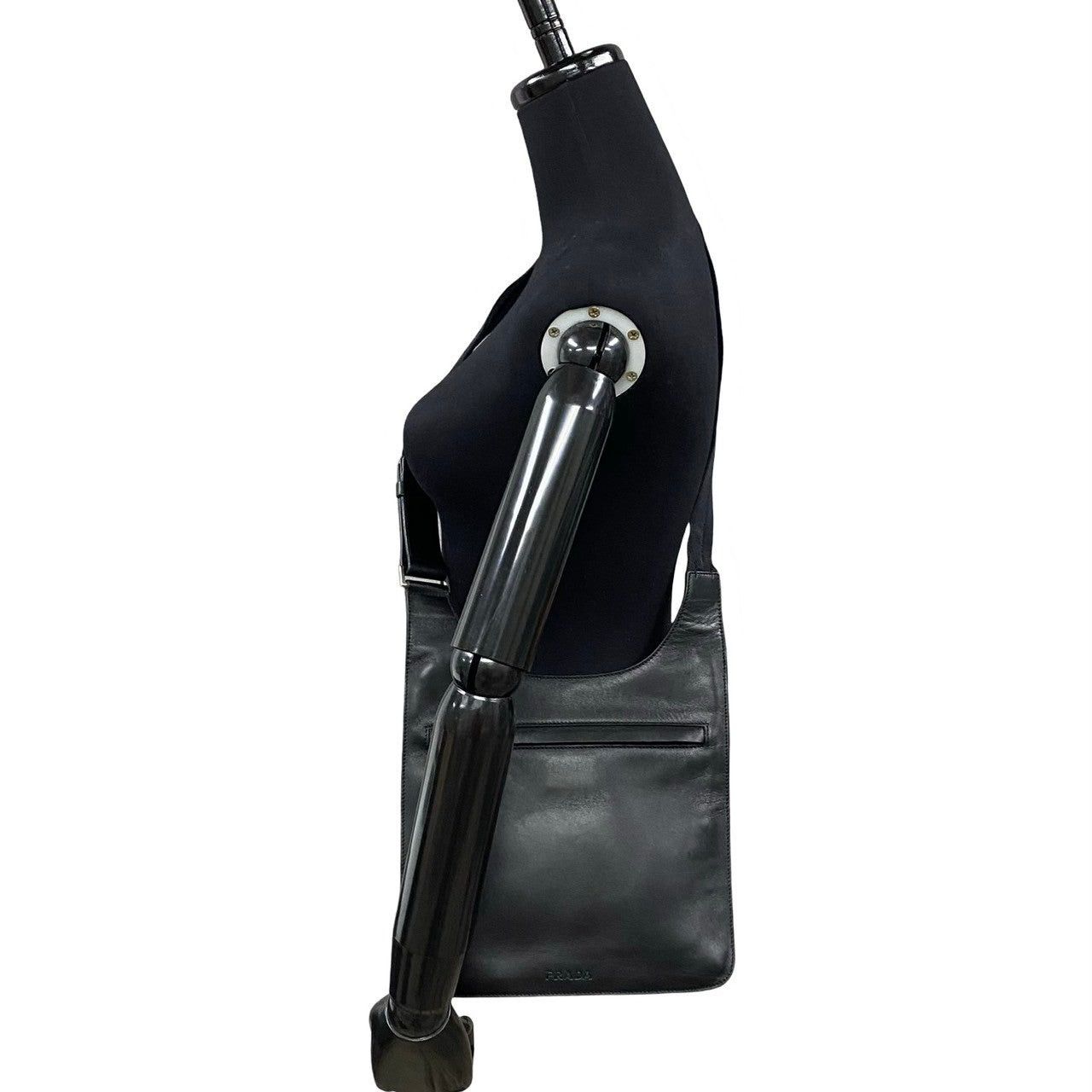 Prada Prada Shoulder Bag Black Leather Size ONE SIZE - 2 Thumbnail