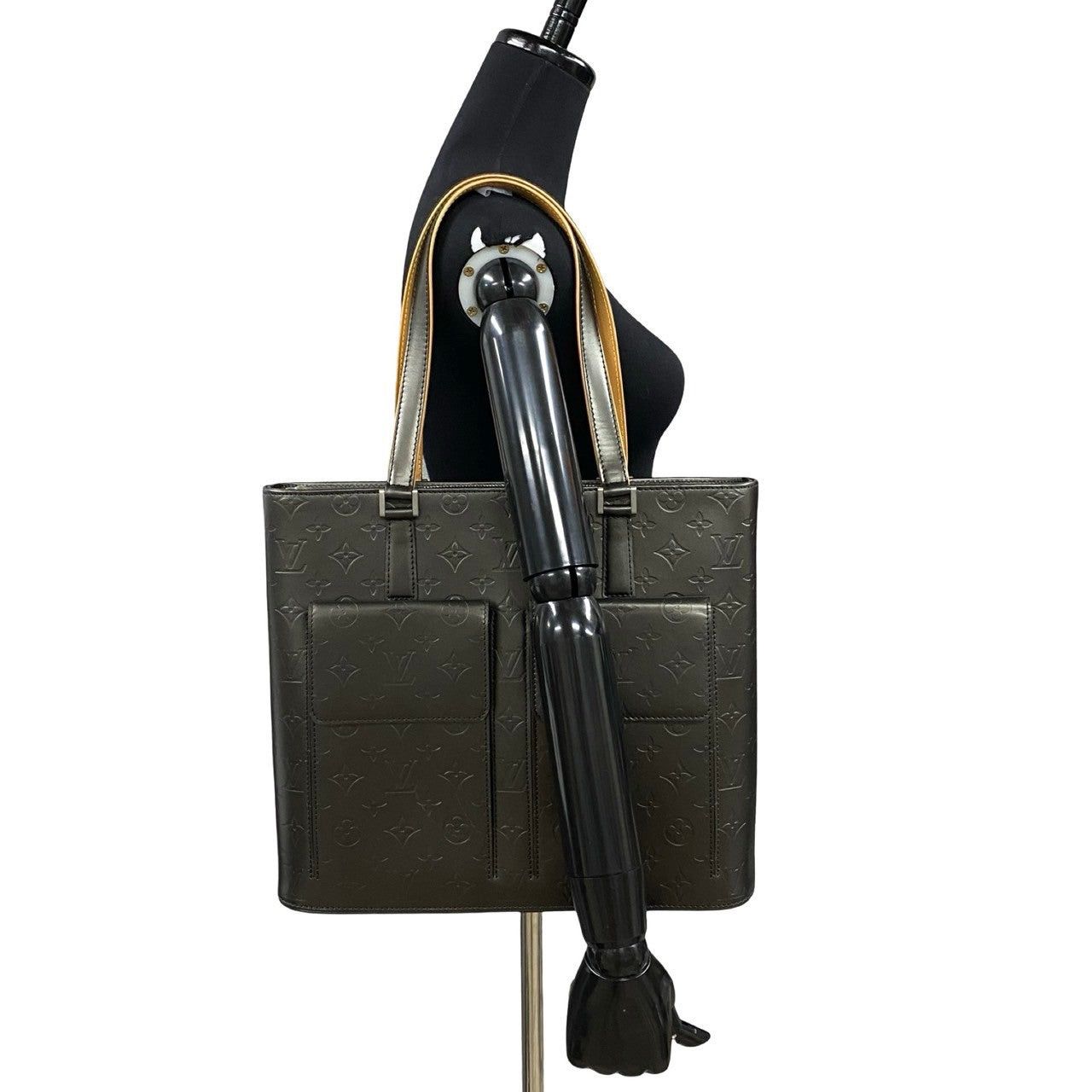 Louis Vuitton Louis Vuitton Tote Bag Black Leather Size ONE SIZE - 2 Thumbnail