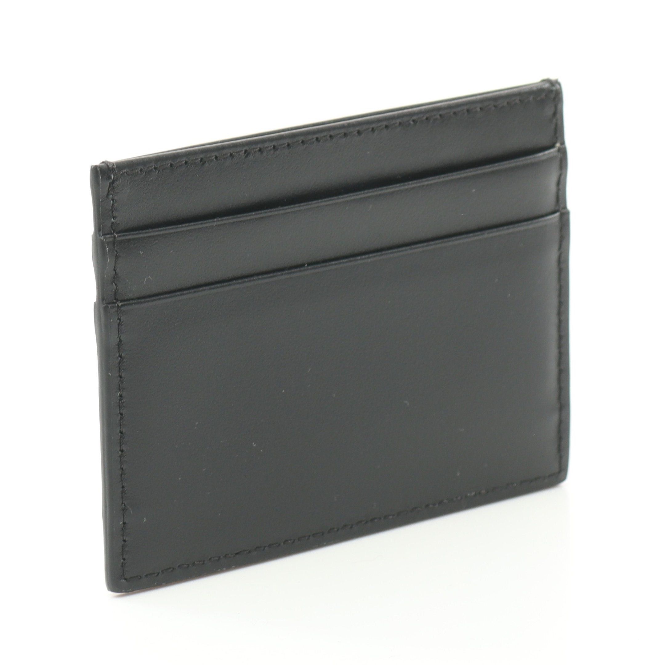 Dolce & Gabbana Dolce Gabbana Card Case Name Holder Leather Black Logo Size ONE SIZE - 2 Thumbnail