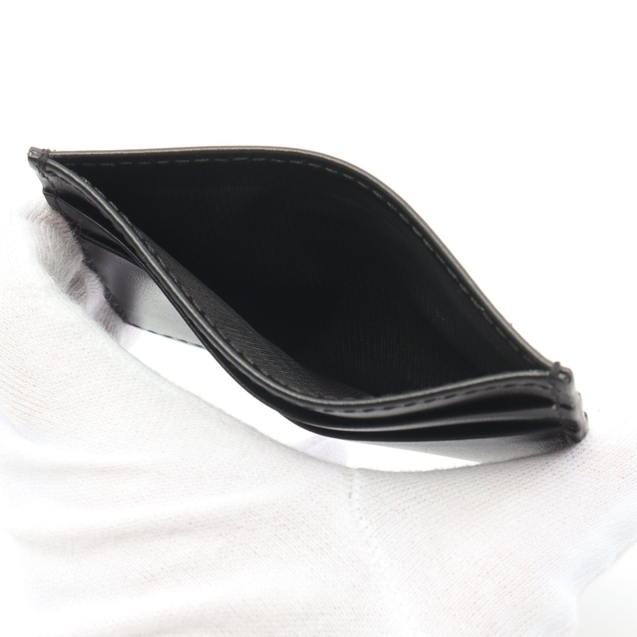 Dolce & Gabbana Dolce Gabbana Card Case Name Holder Leather Black Logo Size ONE SIZE - 3 Thumbnail