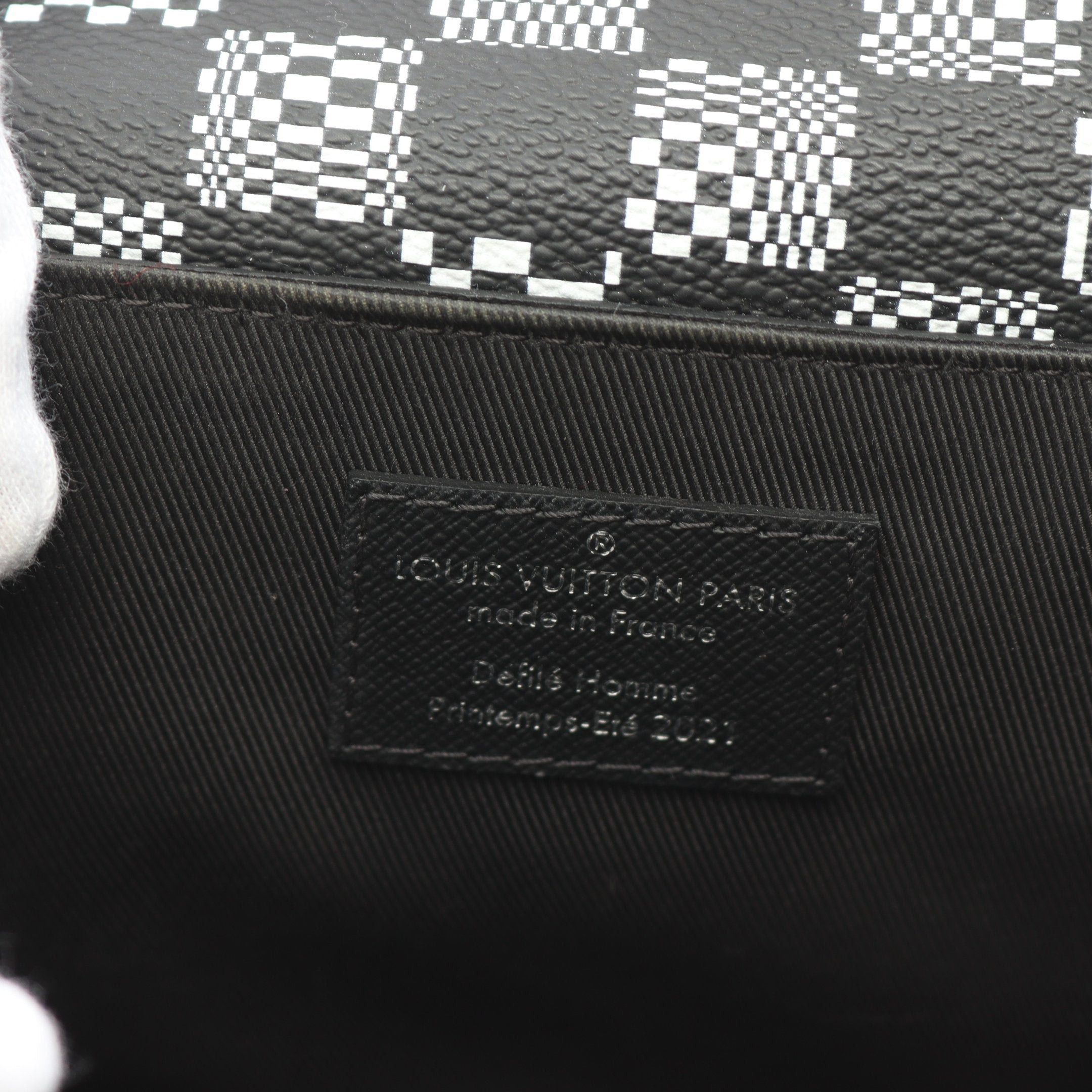 Louis Vuitton Louis Vuitton Steamer Xs Damier Distorted Shoulder Bag Black Size ONE SIZE - 4 Thumbnail