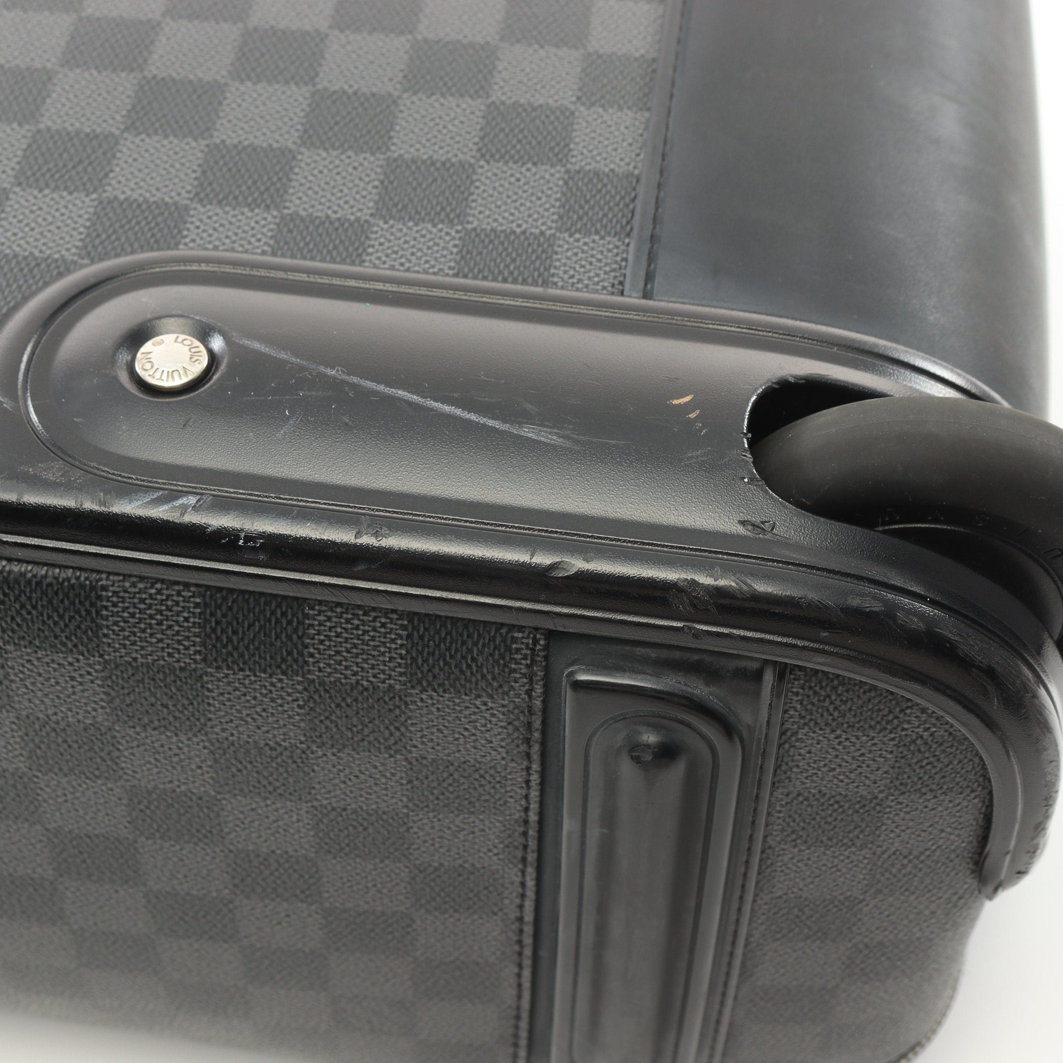 Louis Vuitton Louis Vuitton Pegas 55 Damier Graphite Carry Case Suitcase Leather Black Size ONE SIZE - 8 Thumbnail