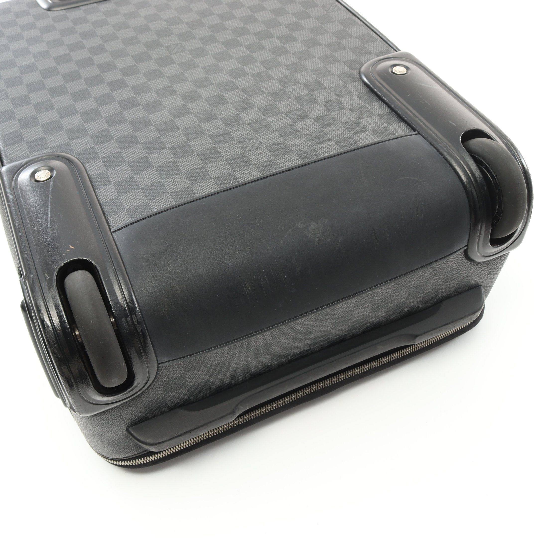 Louis Vuitton Louis Vuitton Pegas 55 Damier Graphite Carry Case Suitcase Leather Black Size ONE SIZE - 9 Thumbnail