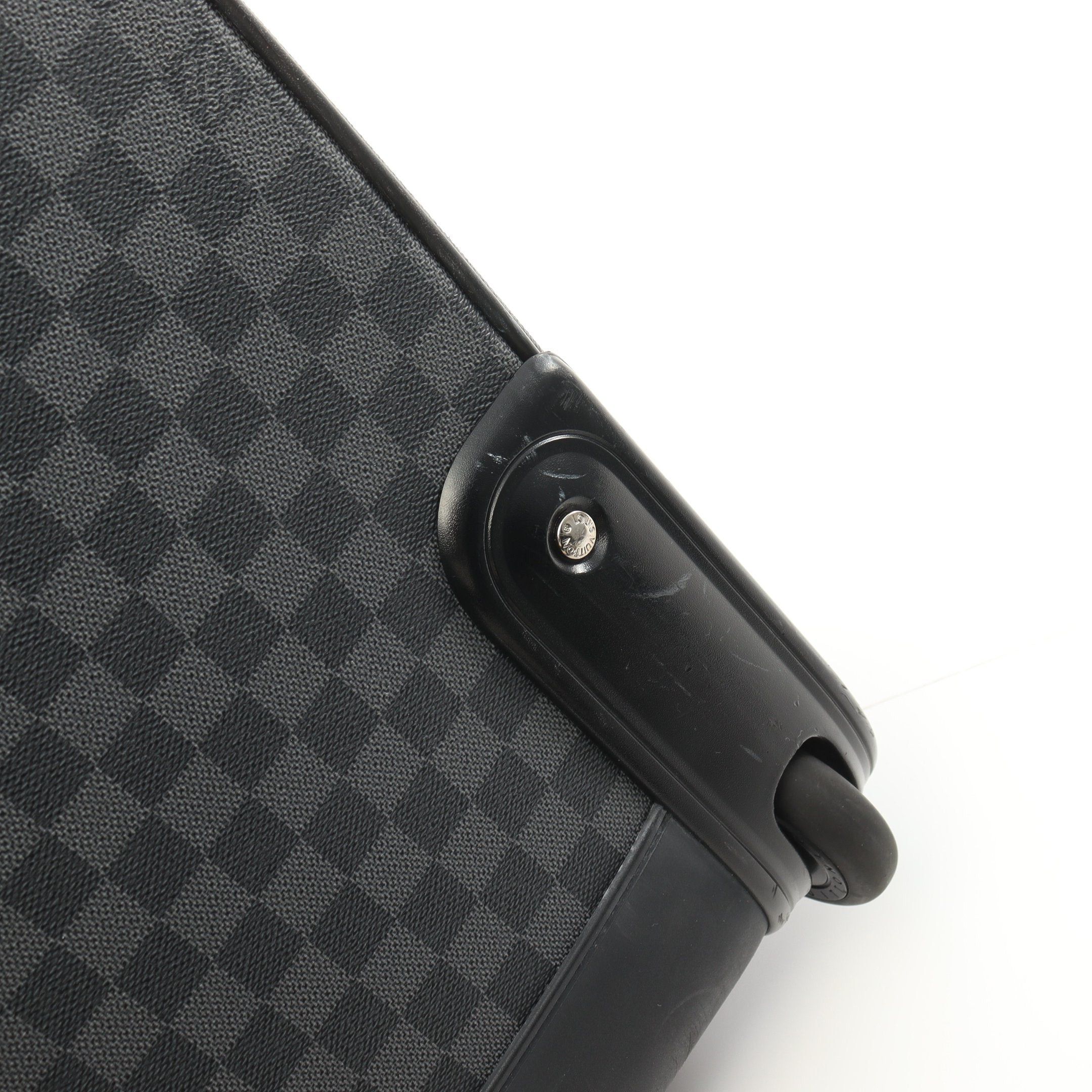 Louis Vuitton Louis Vuitton Pegas 55 Damier Graphite Carry Case Suitcase Leather Black Size ONE SIZE - 7 Thumbnail