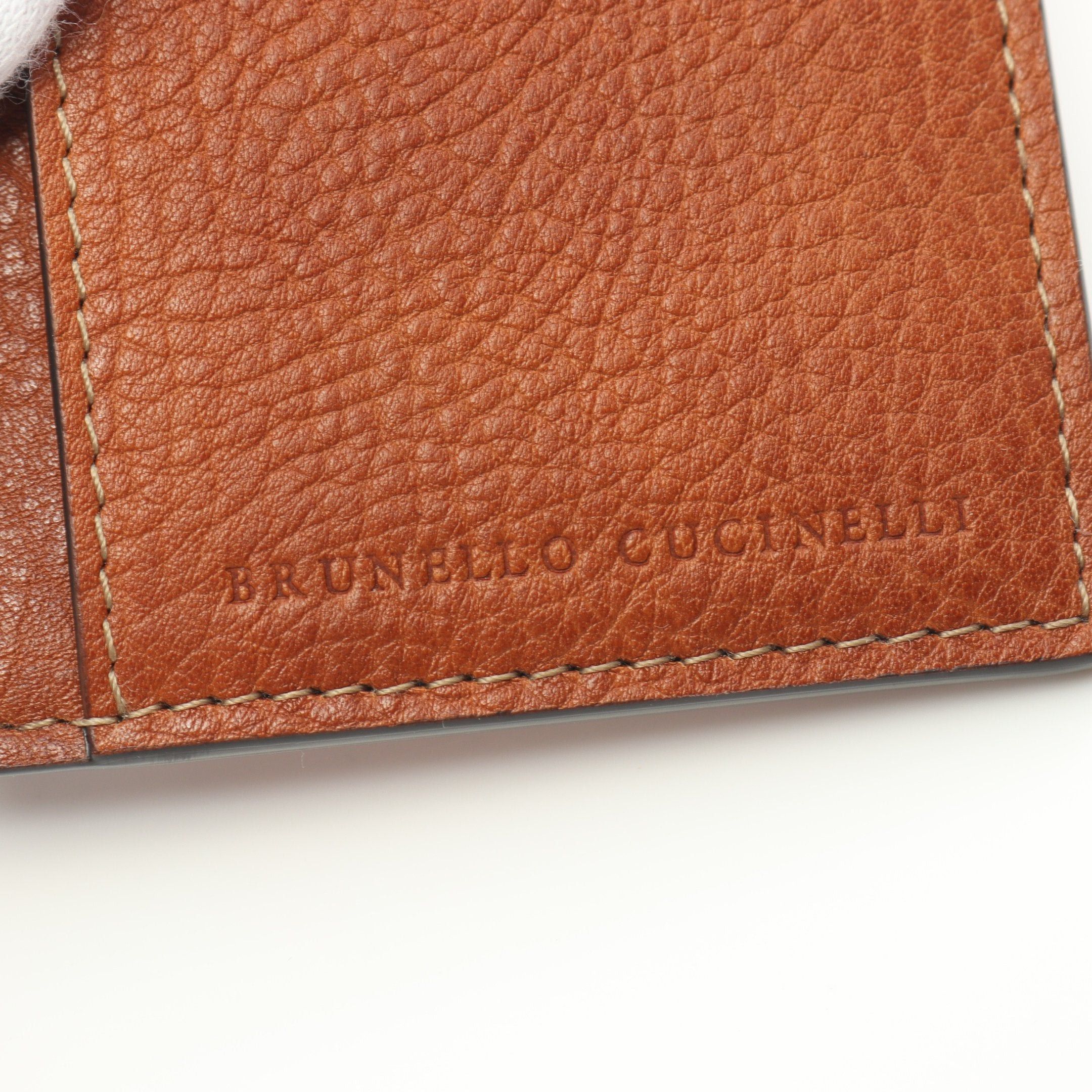 Brunello Cucinelli Brunello Cucinelli Card Case Name Holder Leather Brown Logo Size ONE SIZE - 4 Thumbnail