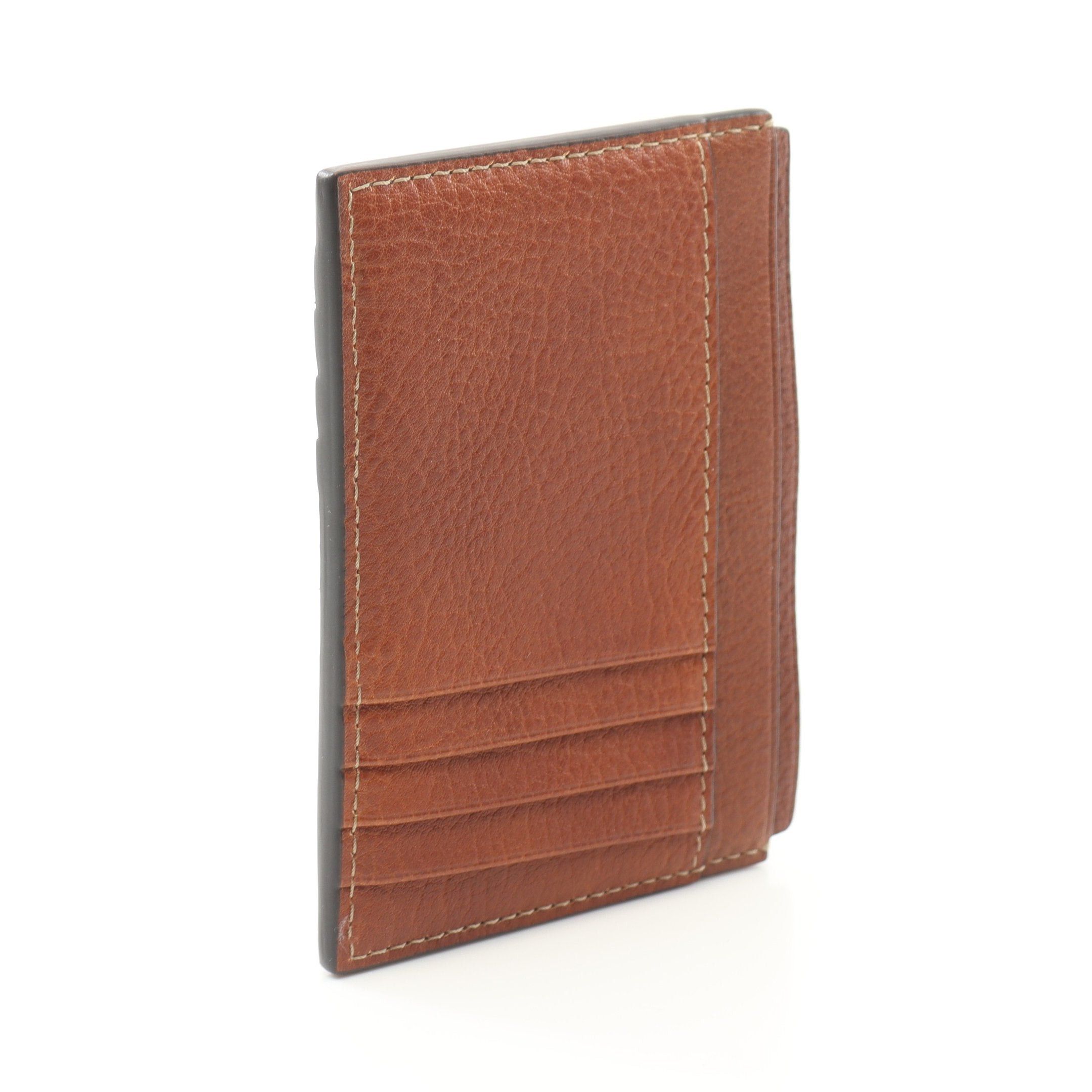 Brunello Cucinelli Brunello Cucinelli Card Case Name Holder Leather Brown Logo Size ONE SIZE - 2 Thumbnail