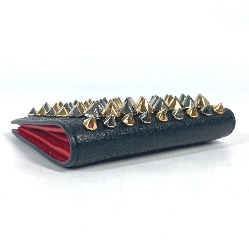 Christian Louboutin Christian Louboutin Studs Palos Wallet Compact Bi-Fold Leather Men Size ONE SIZE - 4 Thumbnail