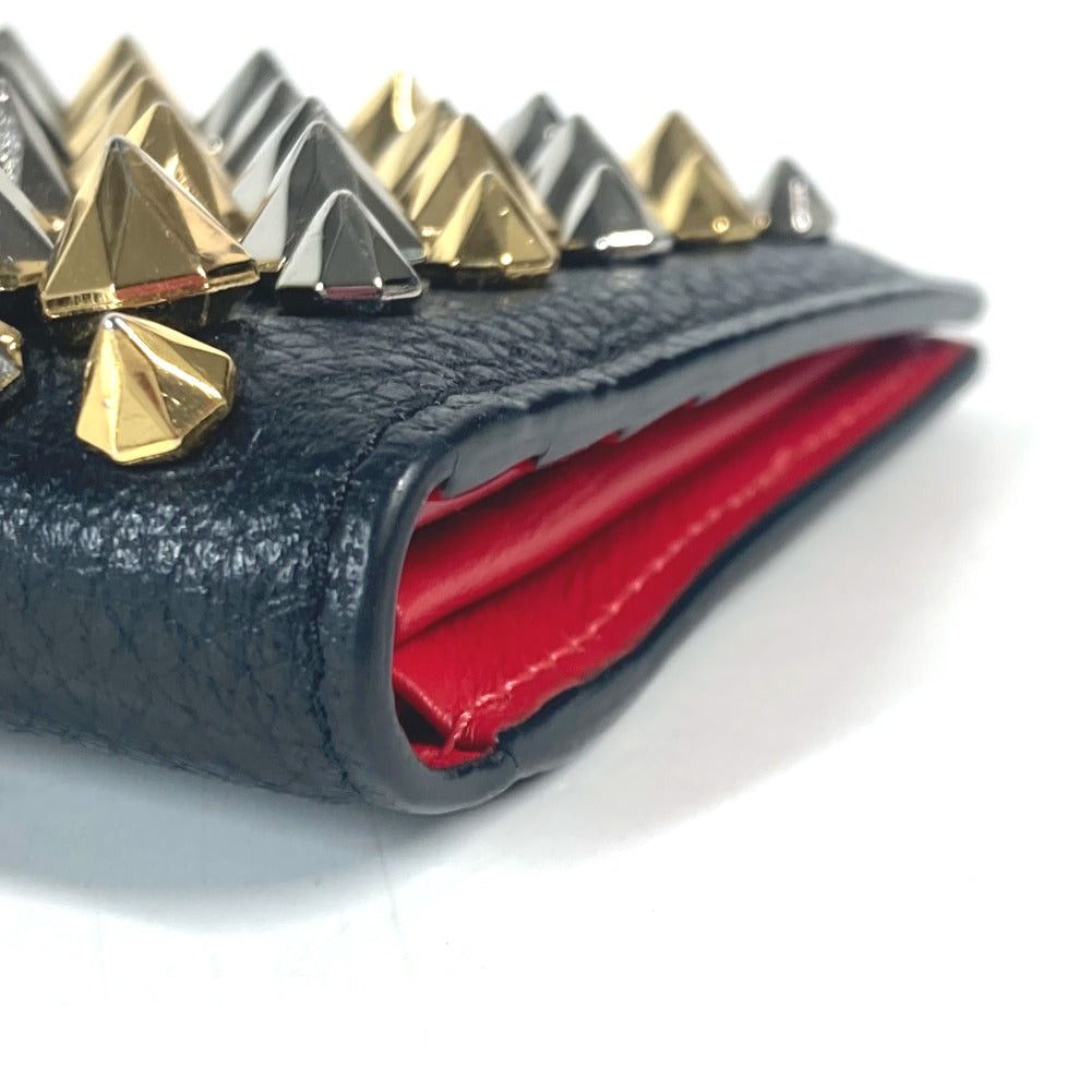 Christian Louboutin Christian Louboutin Studs Palos Wallet Compact Bi-Fold Leather Men Size ONE SIZE - 5 Thumbnail