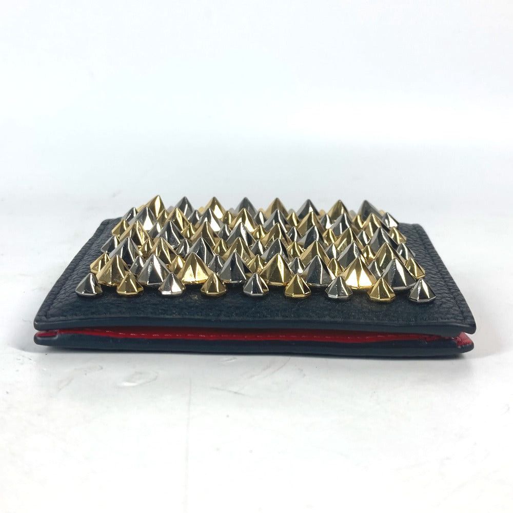 Christian Louboutin Christian Louboutin Studs Palos Wallet Compact Bi-Fold Leather Men Size ONE SIZE - 3 Thumbnail