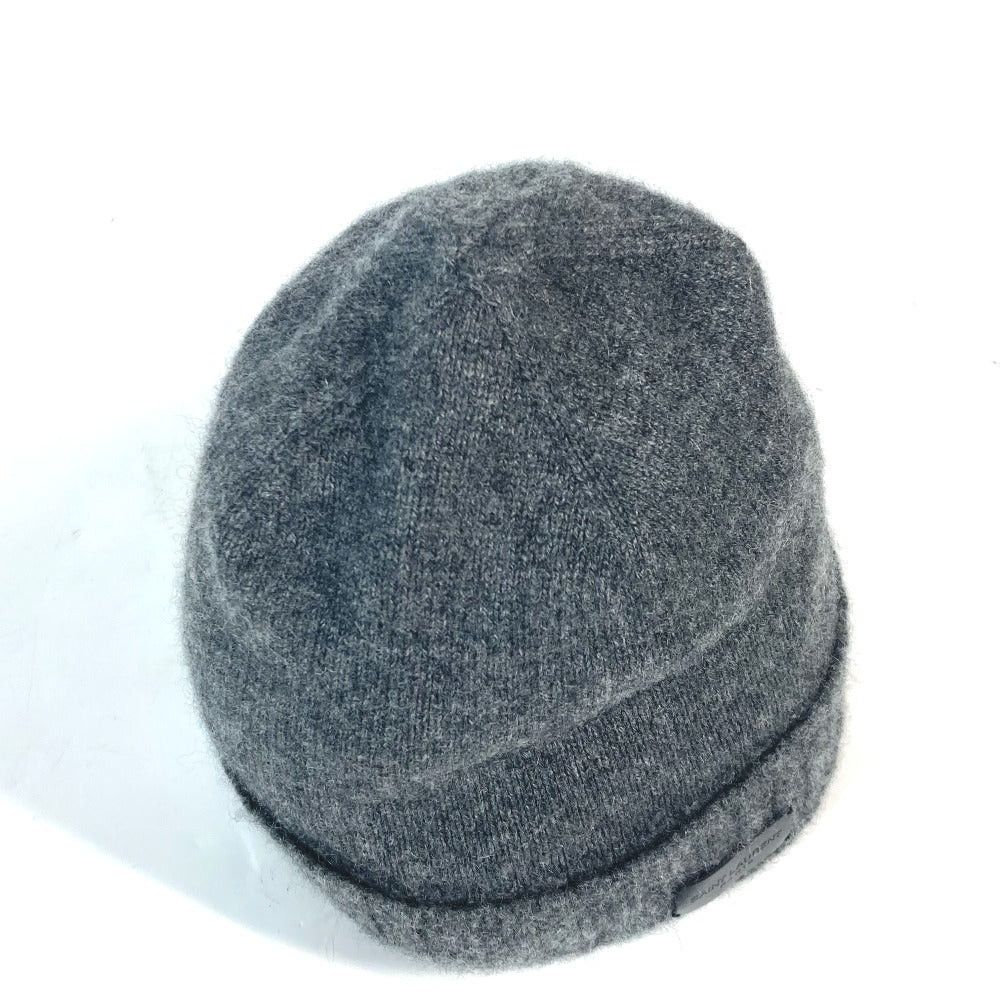 Saint Laurent Paris Saint Laurent Paris Leather Tag Logo Beanie Chapeau Knitted Hat Knit Cap Wool Men Size ONE SIZE - 5 Thumbnail