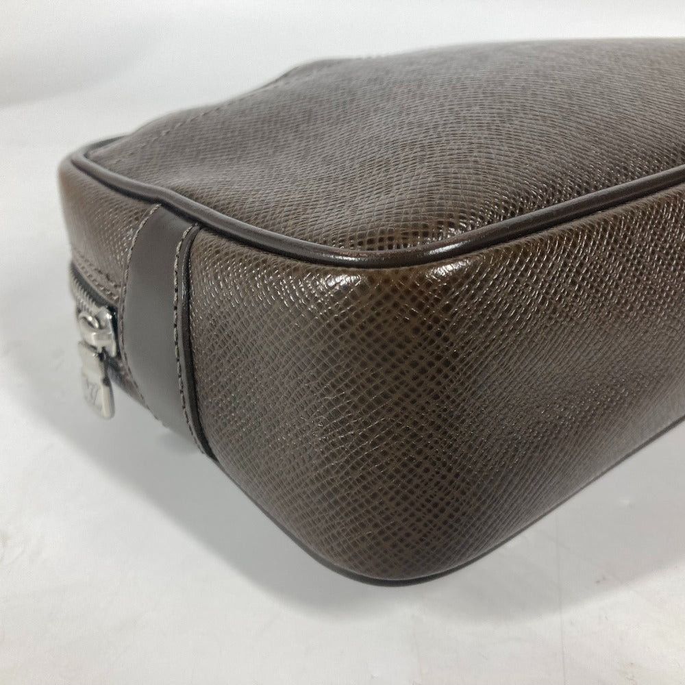 Louis Vuitton Louis Vuitton M30818 Taiga Yak Tail Hair With Straps Clutch Bag Zippered Carrying Case Leather Men Size ONE SIZE - 7 Thumbnail