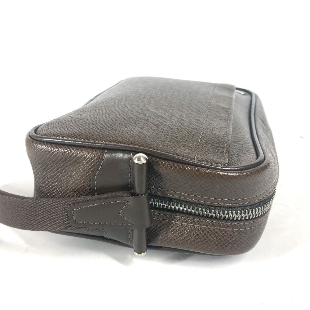 Louis Vuitton Louis Vuitton M30818 Taiga Yak Tail Hair With Straps Clutch Bag Zippered Carrying Case Leather Men Size ONE SIZE - 4 Thumbnail