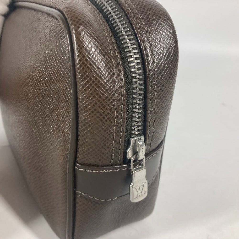 Louis Vuitton Louis Vuitton M30818 Taiga Yak Tail Hair With Straps Clutch Bag Zippered Carrying Case Leather Men Size ONE SIZE - 6 Thumbnail
