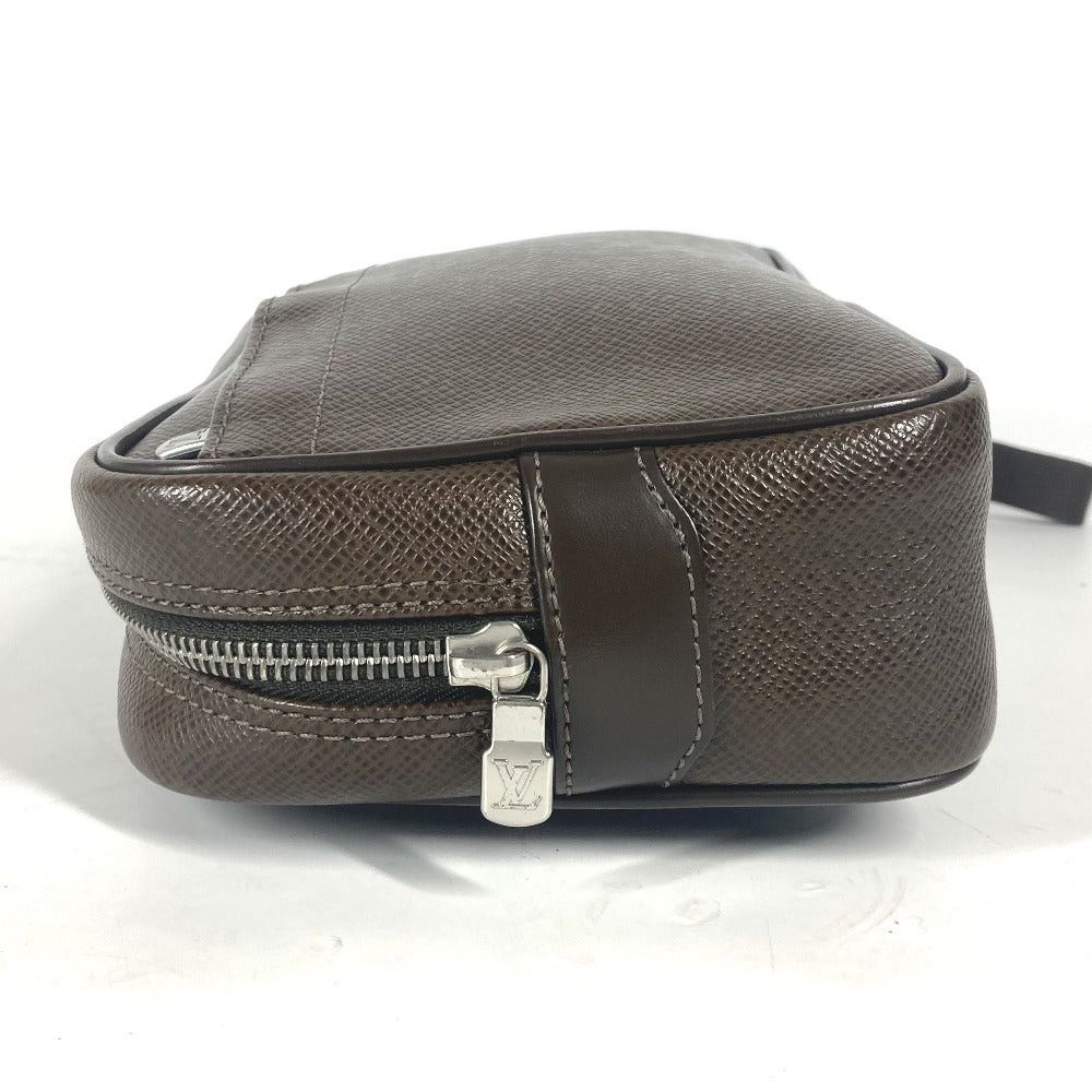 Louis Vuitton Louis Vuitton M30818 Taiga Yak Tail Hair With Straps Clutch Bag Zippered Carrying Case Leather Men Size ONE SIZE - 3 Thumbnail