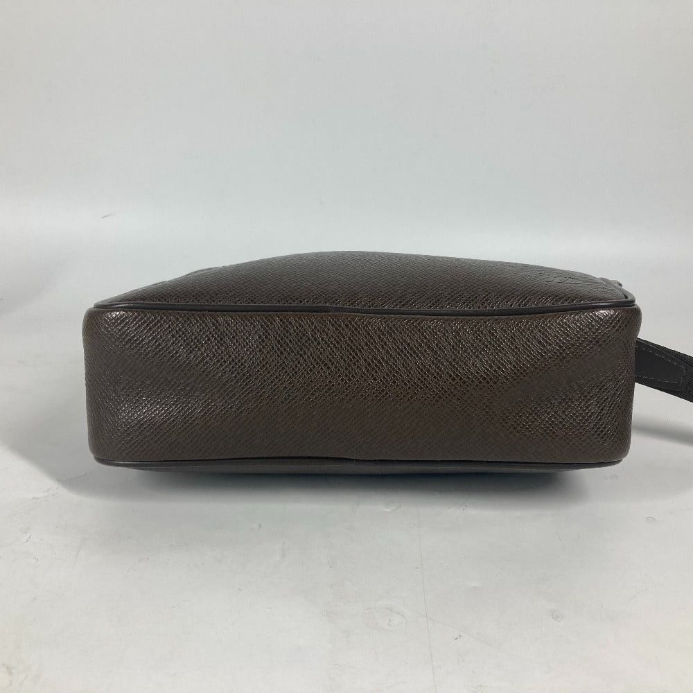Louis Vuitton Louis Vuitton M30818 Taiga Yak Tail Hair With Straps Clutch Bag Zippered Carrying Case Leather Men Size ONE SIZE - 9 Thumbnail