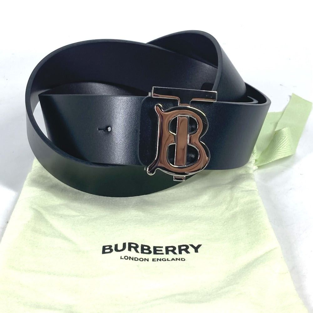 Burberry Burberry Tb Logo Accessories Courroies Leather Men Black Size ONE SIZE - 8 Thumbnail