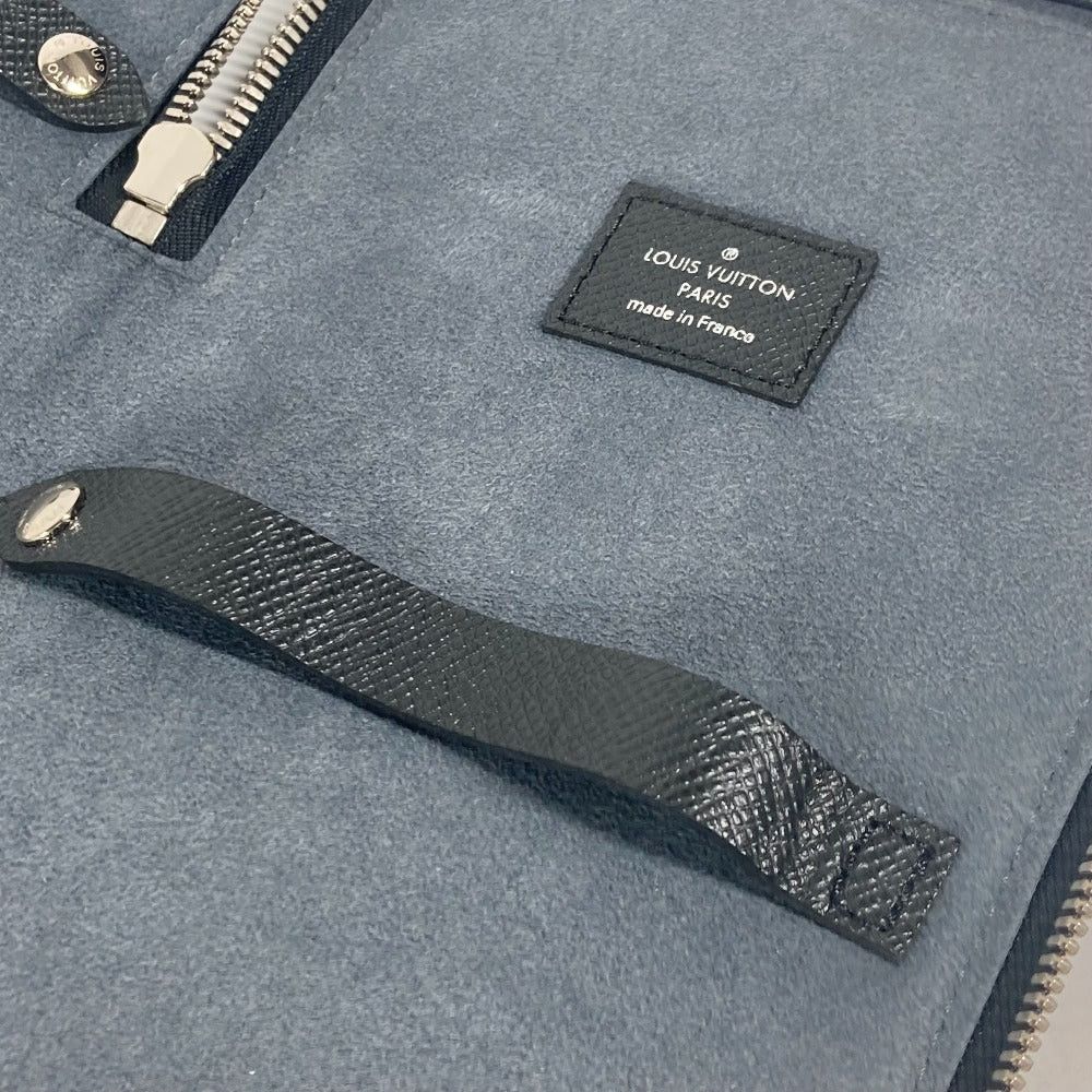 Louis Vuitton Louis Vuitton M30302 Taiga E.T.I. Cravat Necktie Case Pouch Sundries Leather Men Aldouise Black Size ONE SIZE - 13 Thumbnail