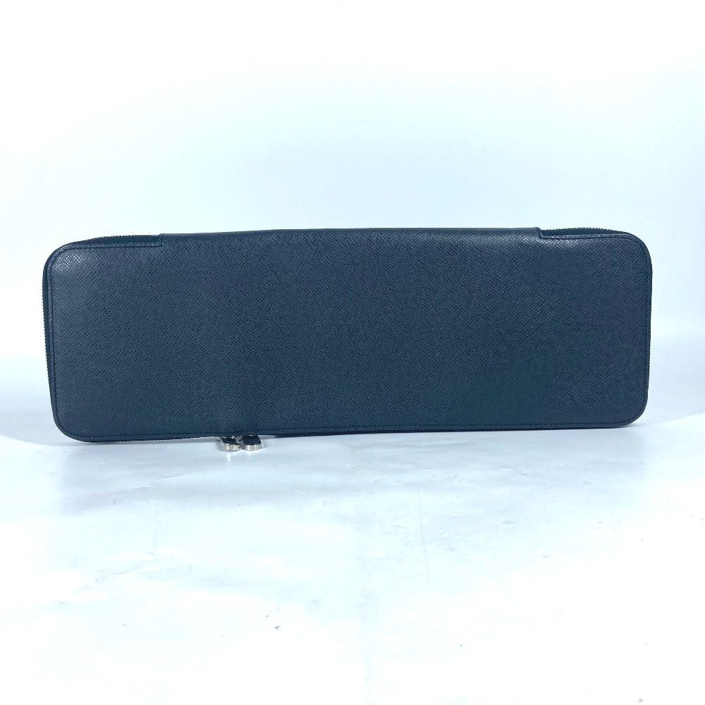 Louis Vuitton Louis Vuitton M30302 Taiga E.T.I. Cravat Necktie Case Pouch Sundries Leather Men Aldouise Black Size ONE SIZE - 2 Thumbnail