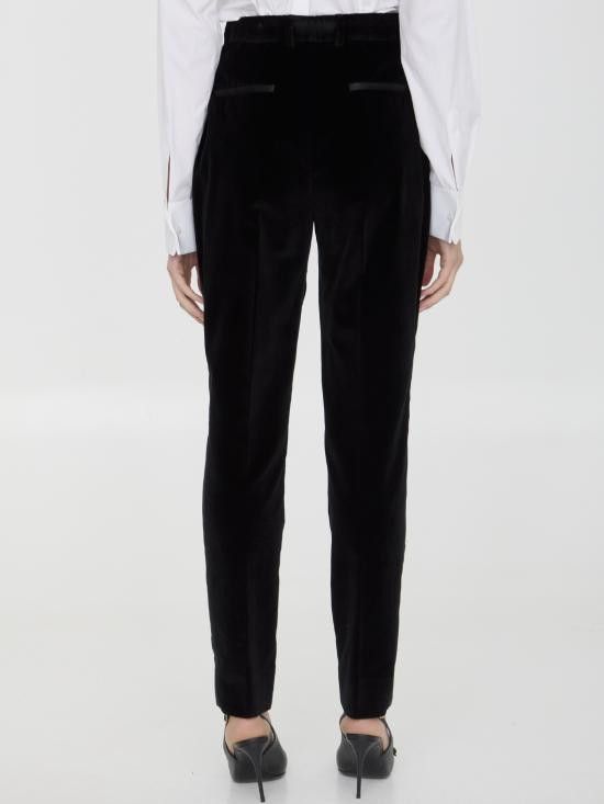 Dolce & Gabbana DOLCE & GABBANA Women Straight Pants FTC71T BLACK Size 28" / US 6 / IT 42 - 4 Thumbnail