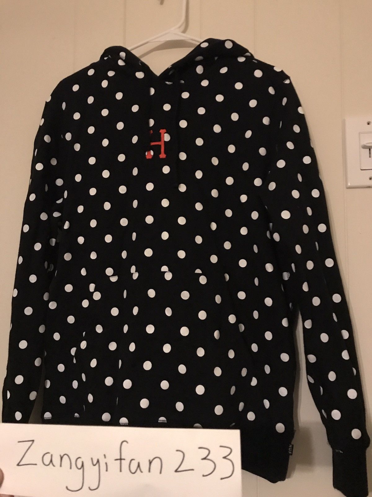 Huf polka dot hoodie store