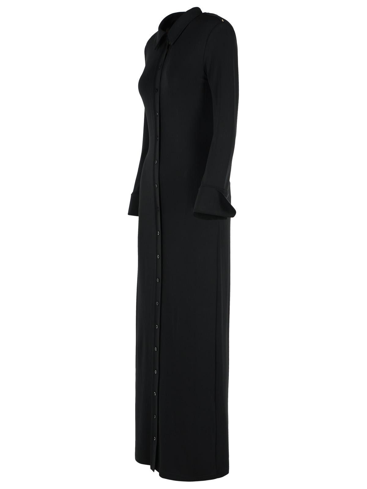 Sportmax SPORTMAX 'Nias' Black Viscose Strech Dress Size L / US 10 / IT 46 - 2 Thumbnail
