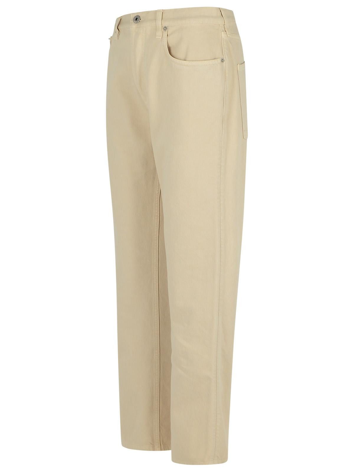 Burberry BURBERRY Cream Cotton Jeans Size 27" / US 4 / IT 40 - 2 Thumbnail