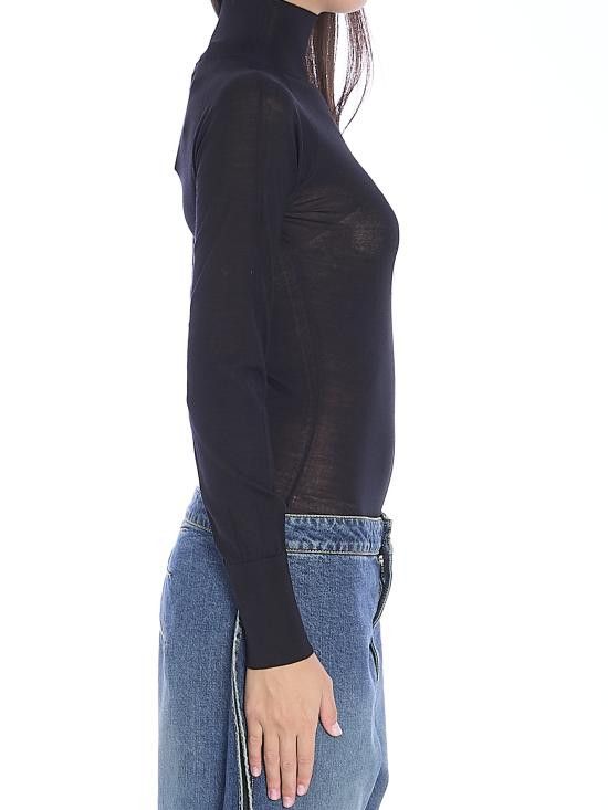 Alaia ALAIA Women Bodysuit Tops AA9B03026M894 BLACK Size XS / US 0-2 / IT 36-38 - 3 Thumbnail