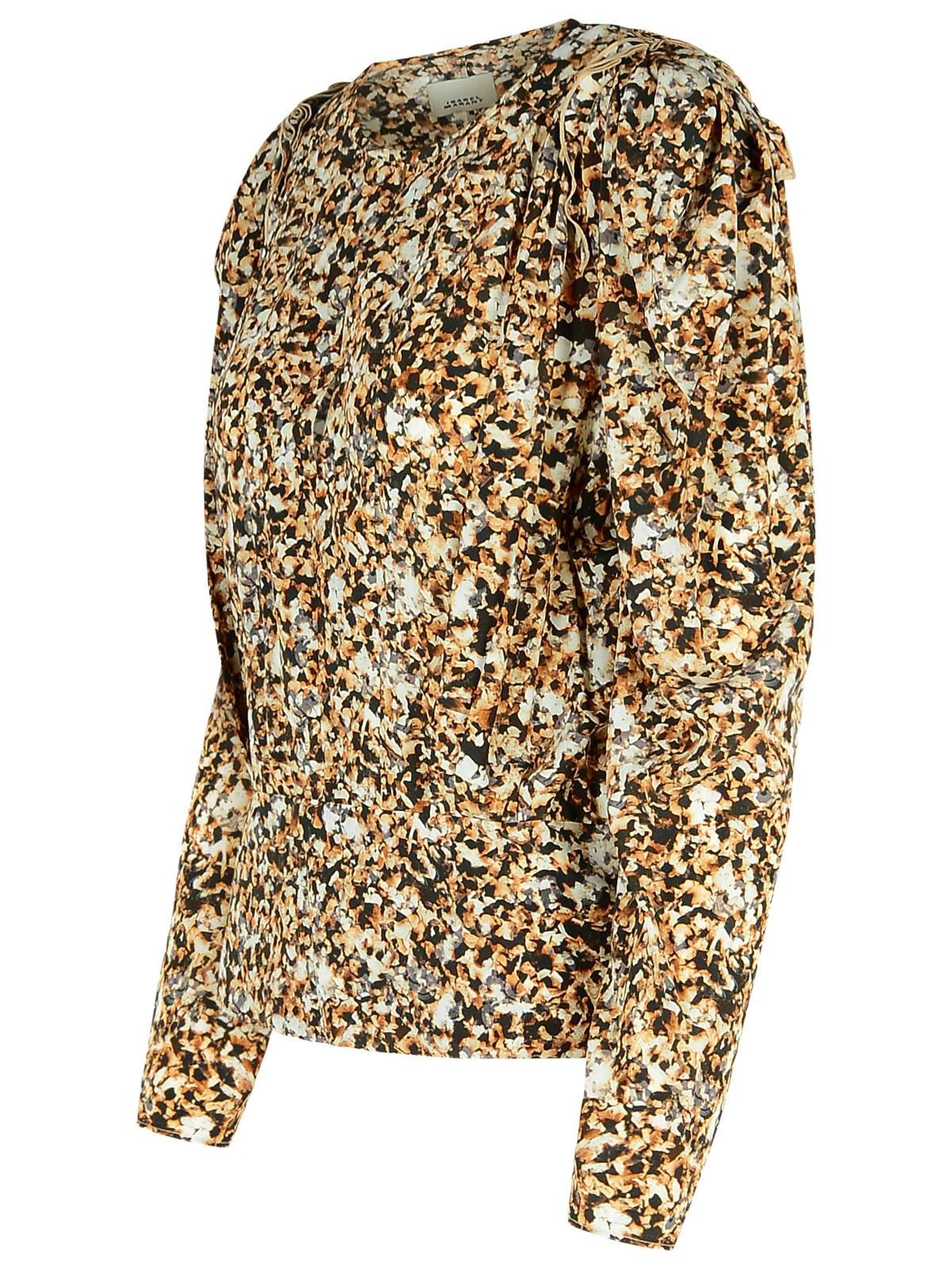 Isabel Marant ISABEL MARANT 'Zagra' Beige Silk Blouse Size S / US 4 / IT 40 - 2 Thumbnail