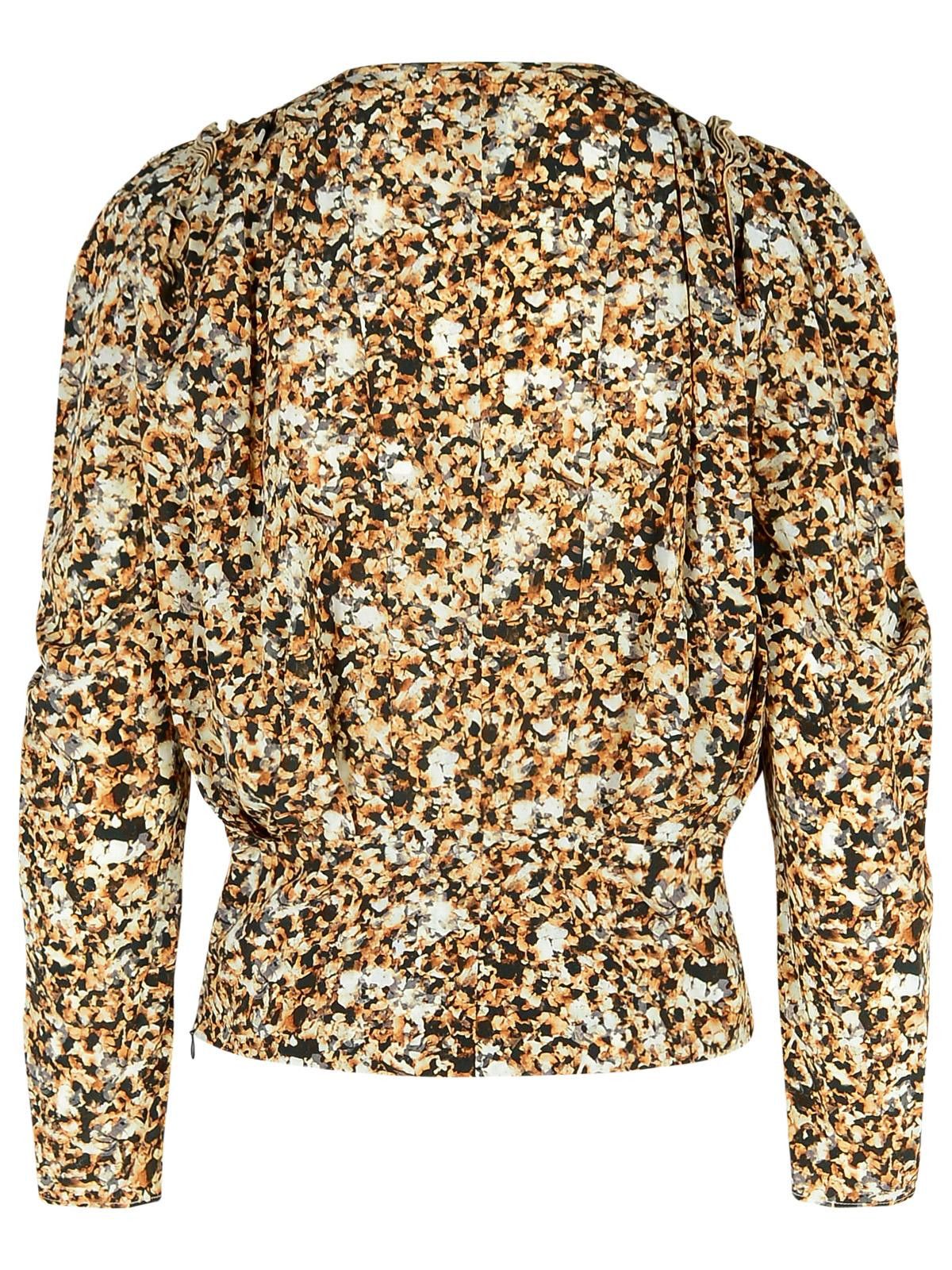 Isabel Marant ISABEL MARANT 'Zagra' Beige Silk Blouse Size M / US 6-8 / IT 42-44 - 3 Thumbnail