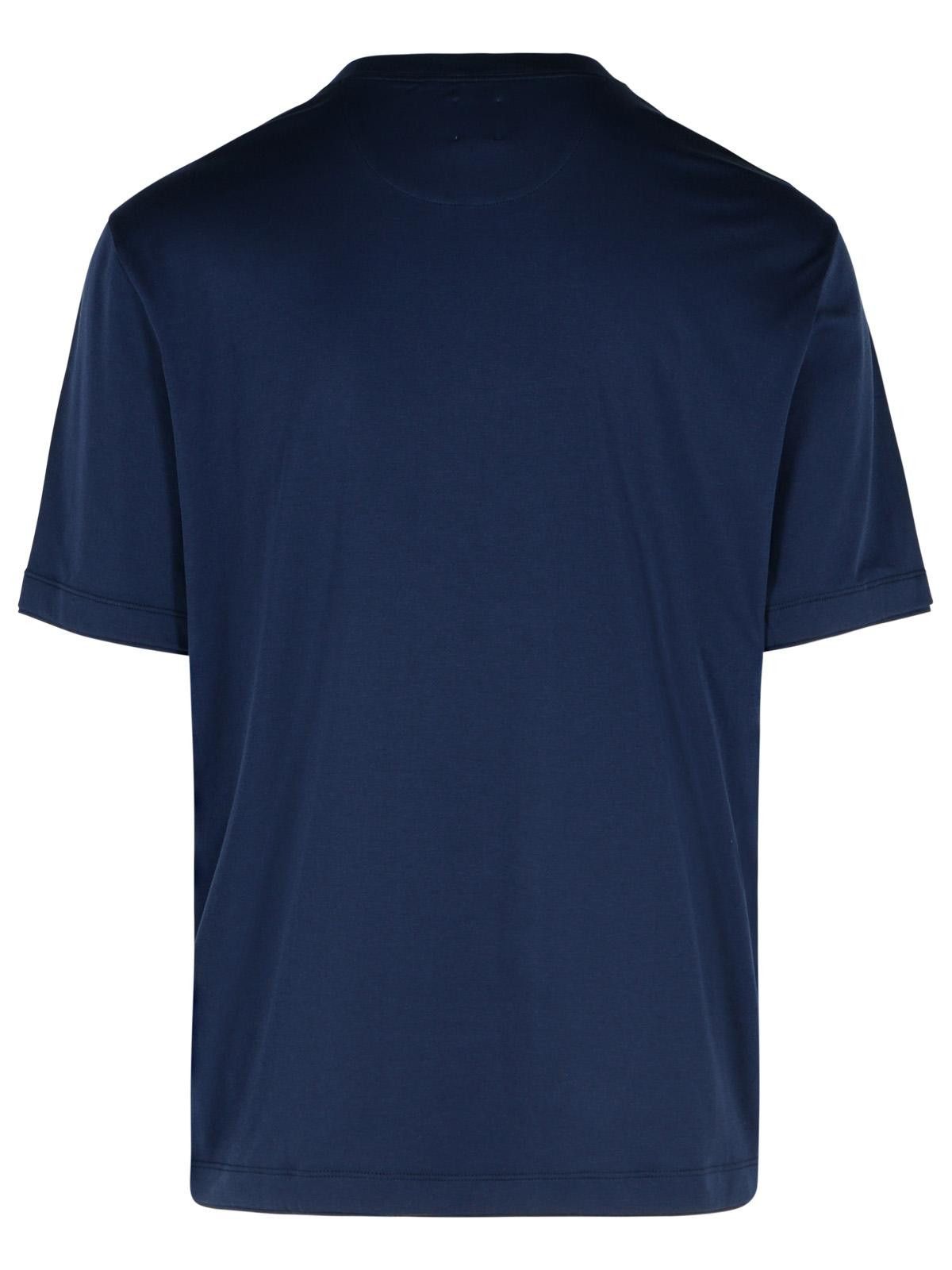 Eleventy ELEVENTY Blue Cotton T-Shirt Size US XL / EU 56 / 4 - 3 Thumbnail