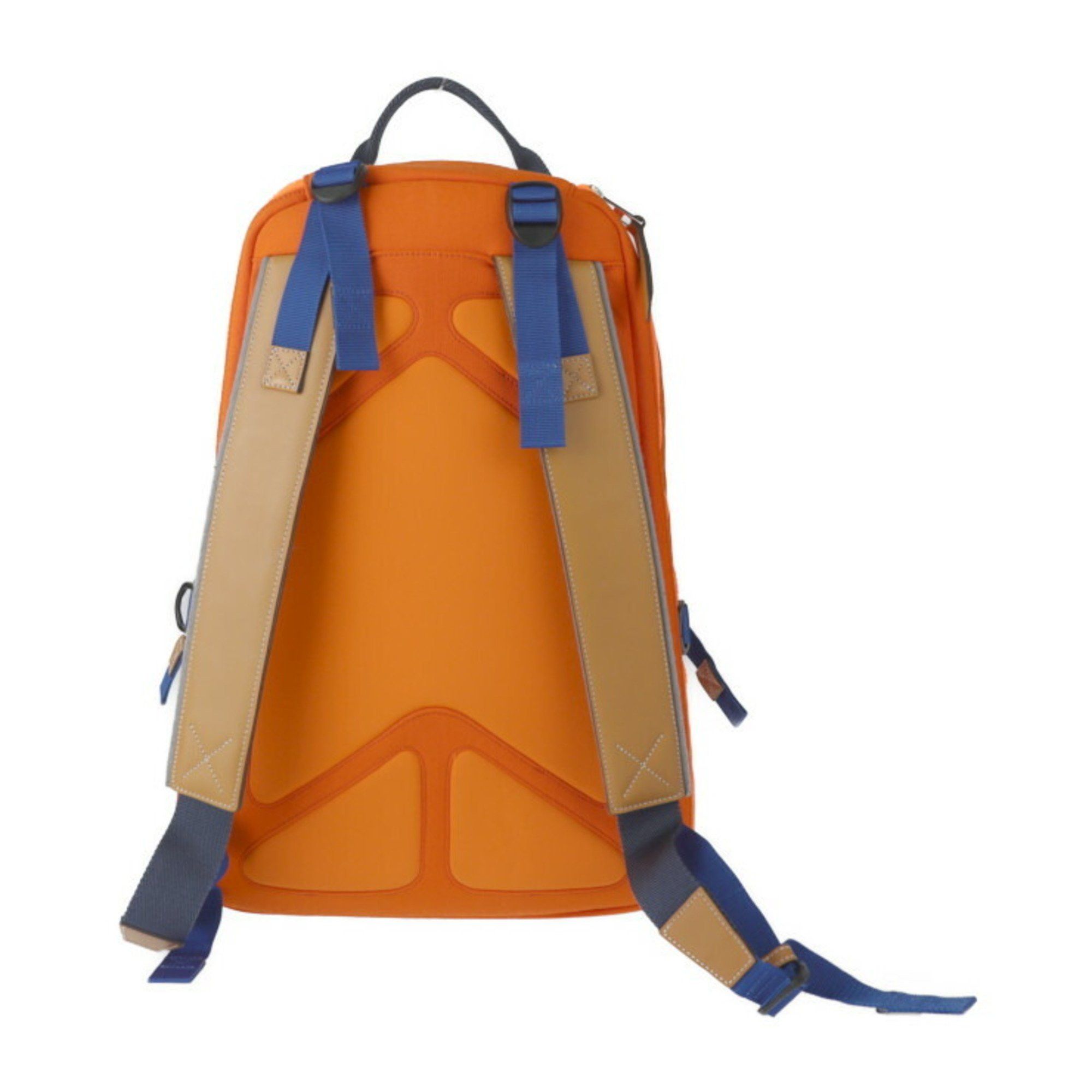 Loewe Loewe Eye Nature Backpack/Daypack 301.50.NU40 Canvas Leather Orange x Brown Blue Backpack Size ONE SIZE - 3 Thumbnail