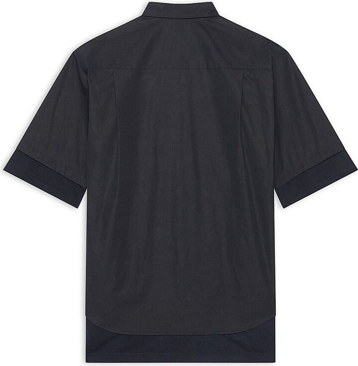 Balenciaga Layered Shirt Poplin Black Size US L / EU 52-54 / 3 - 2 Thumbnail