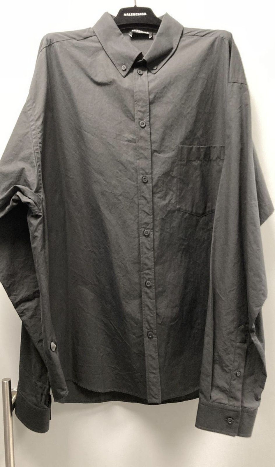 Balenciaga Paris Shirt Poplin Size US S / EU 44-46 / 1 - 2 Thumbnail