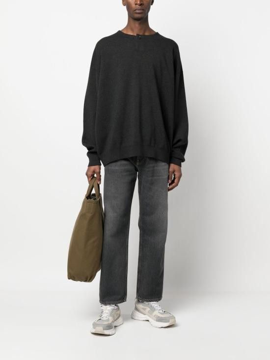Golden Goose GOLDEN GOOSE Men Straight Pants GMP01186P000994 90100 BLACK Size US 31 - 2 Thumbnail