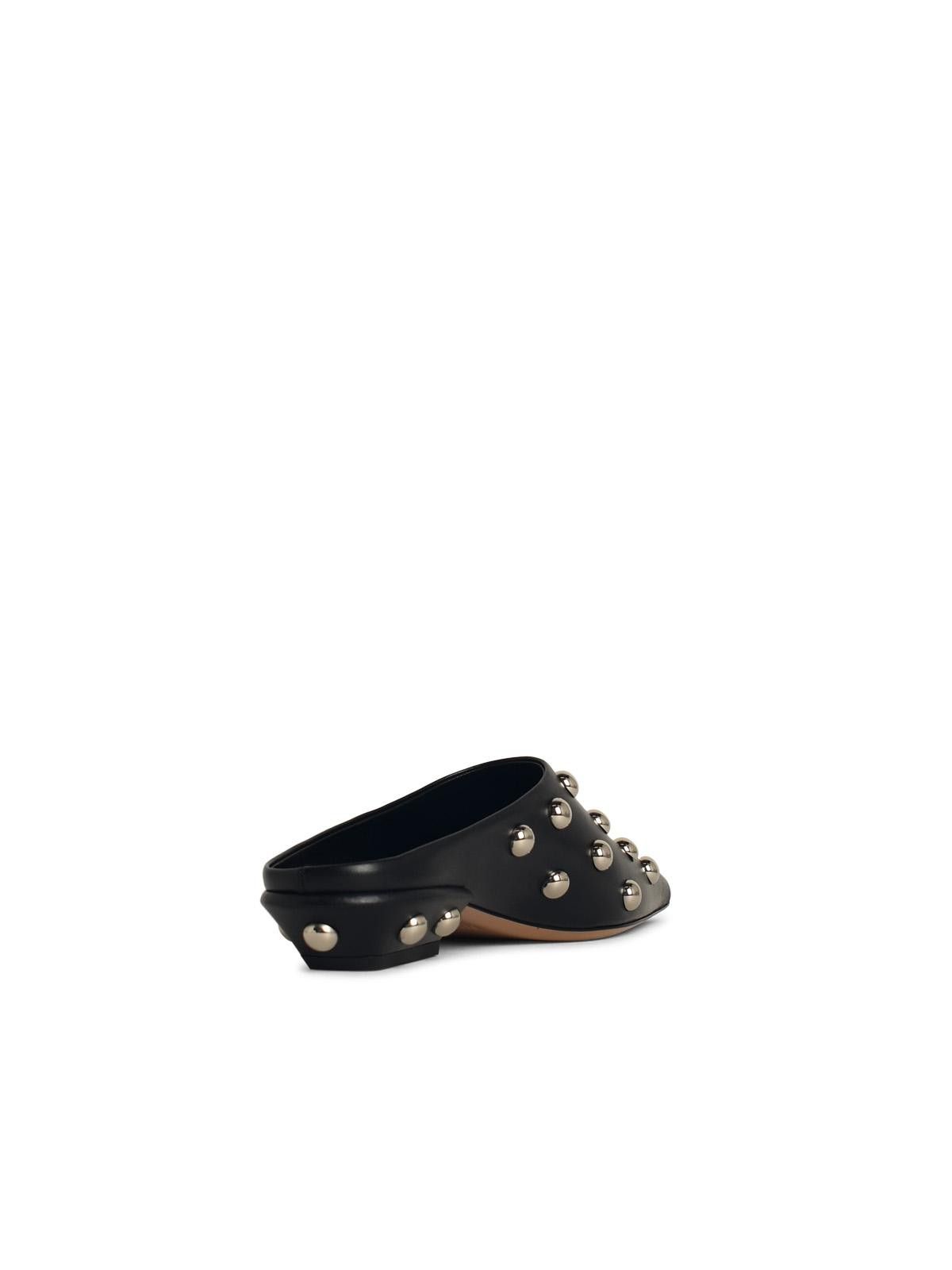 Paris Texas PARIS TEXAS 'Belle' Black Leather Sabots Size US 6 / IT 36 - 3 Thumbnail