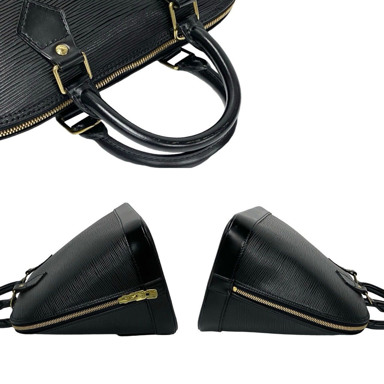 Louis Vuitton Louis Vuitton Handbag Black Leather Size ONE SIZE - 5 Thumbnail