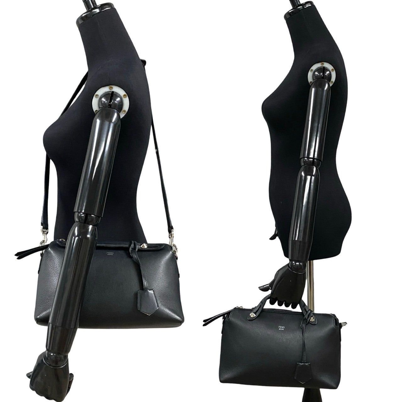 Fendi Fendi Shoulder Bag Black Leather Size ONE SIZE - 3 Thumbnail