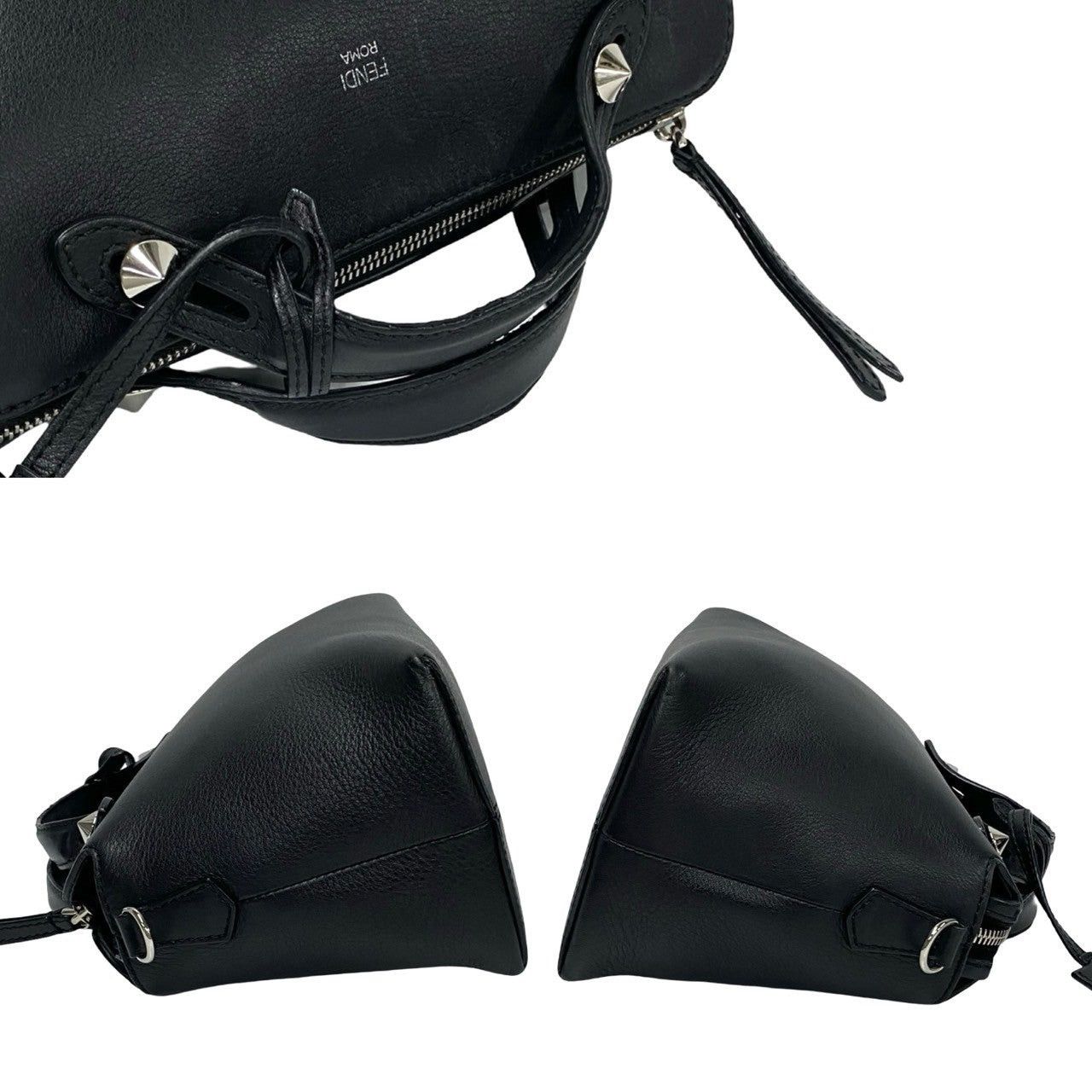 Fendi Fendi Shoulder Bag Black Leather Size ONE SIZE - 5 Thumbnail