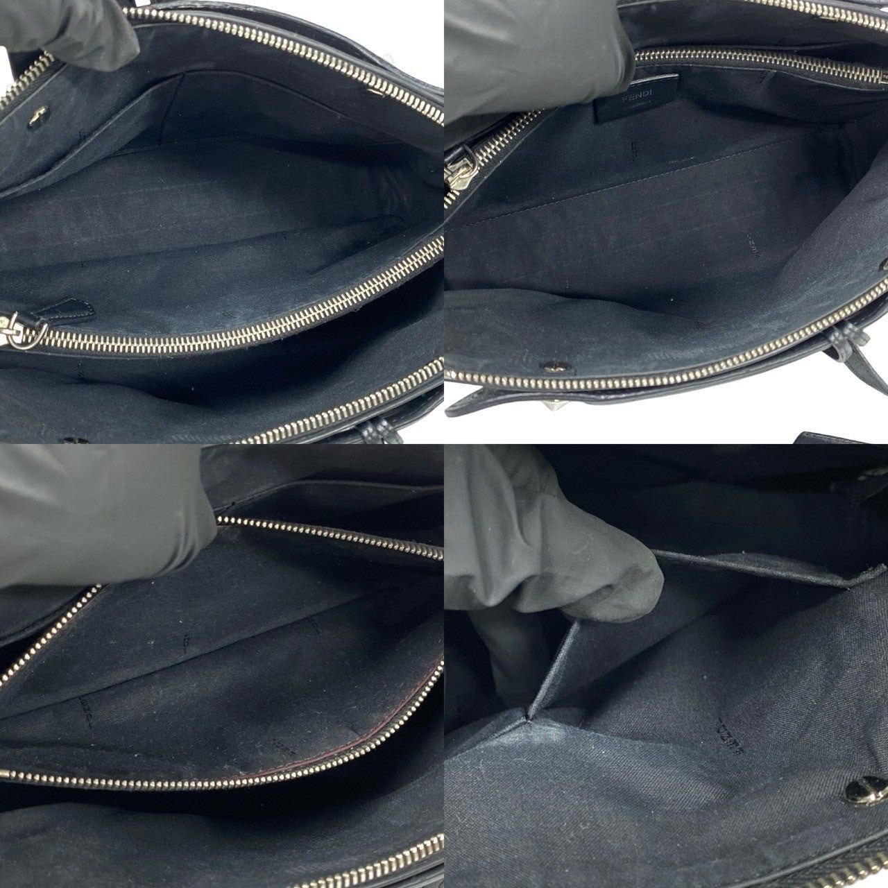 Fendi Fendi Shoulder Bag Black Leather Size ONE SIZE - 8 Thumbnail